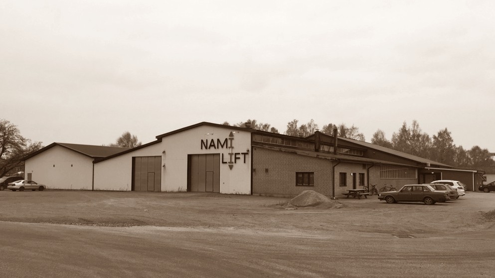 Usine d'élévateurs verticaux Nami-Lift à Tollarp (Suède)